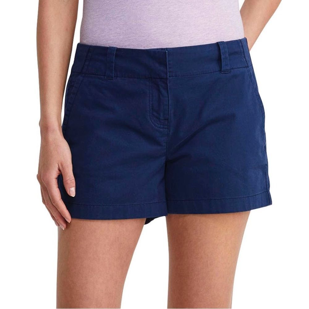 nwot h5616 j crew 10 Navy Blue Classic Casual Chino 3” Shorts